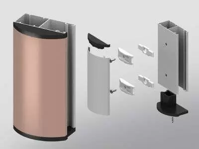 Декоративные полукруглые накладки